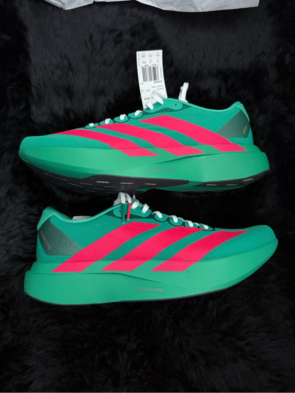 Adidas Adizero Teal and red orange Men's Athletic Running Shoes
